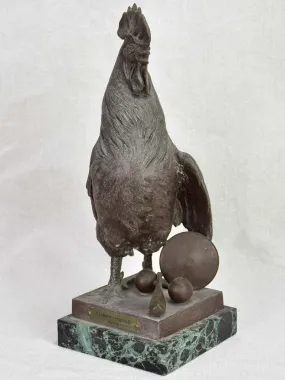 1934 French rooster statue prize 11¾"