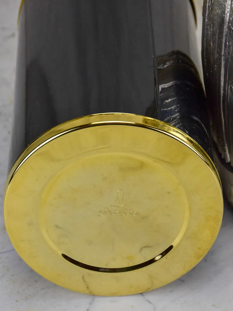 1970's Italian ice bucket in the shape of a wine barrel