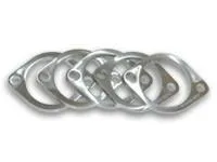 2-Bolt Stainless Steel Flanges (2.5" I.D.) Box of 5 Flanges by Vibrant Performance