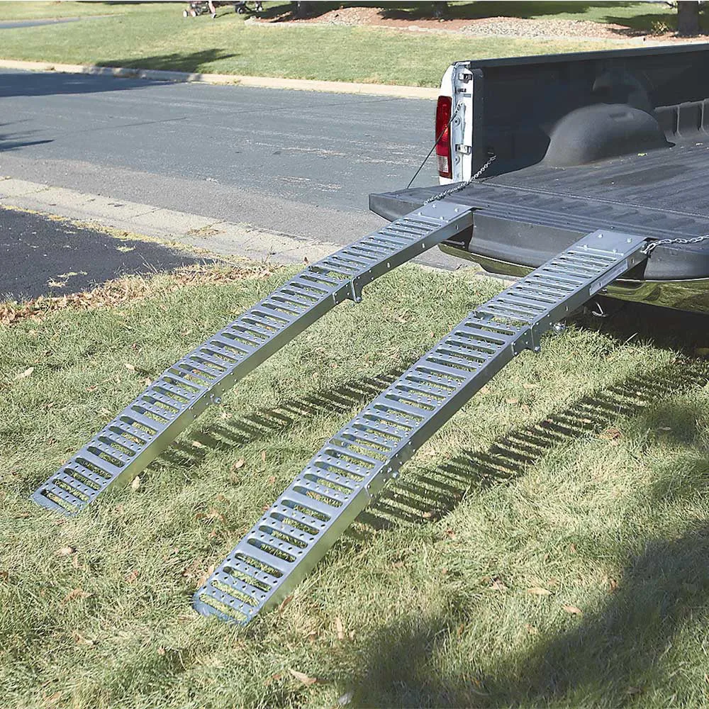 (41156.ULT) Ultra-Tow Folding Arched Steel Loading Ramp Set | 1,000-Lb. Cap | 6ft. L