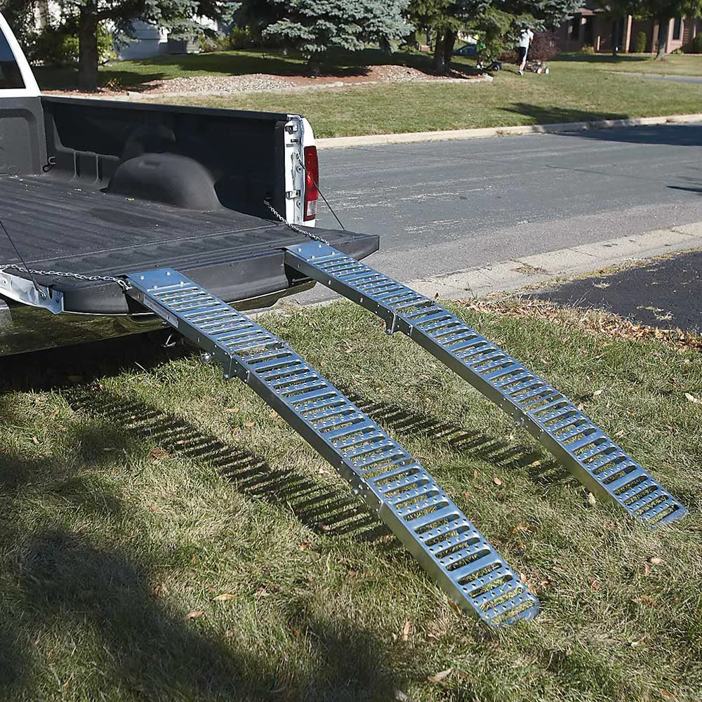 (41156.ULT) Ultra-Tow Folding Arched Steel Loading Ramp Set | 1,000-Lb. Cap | 6ft. L