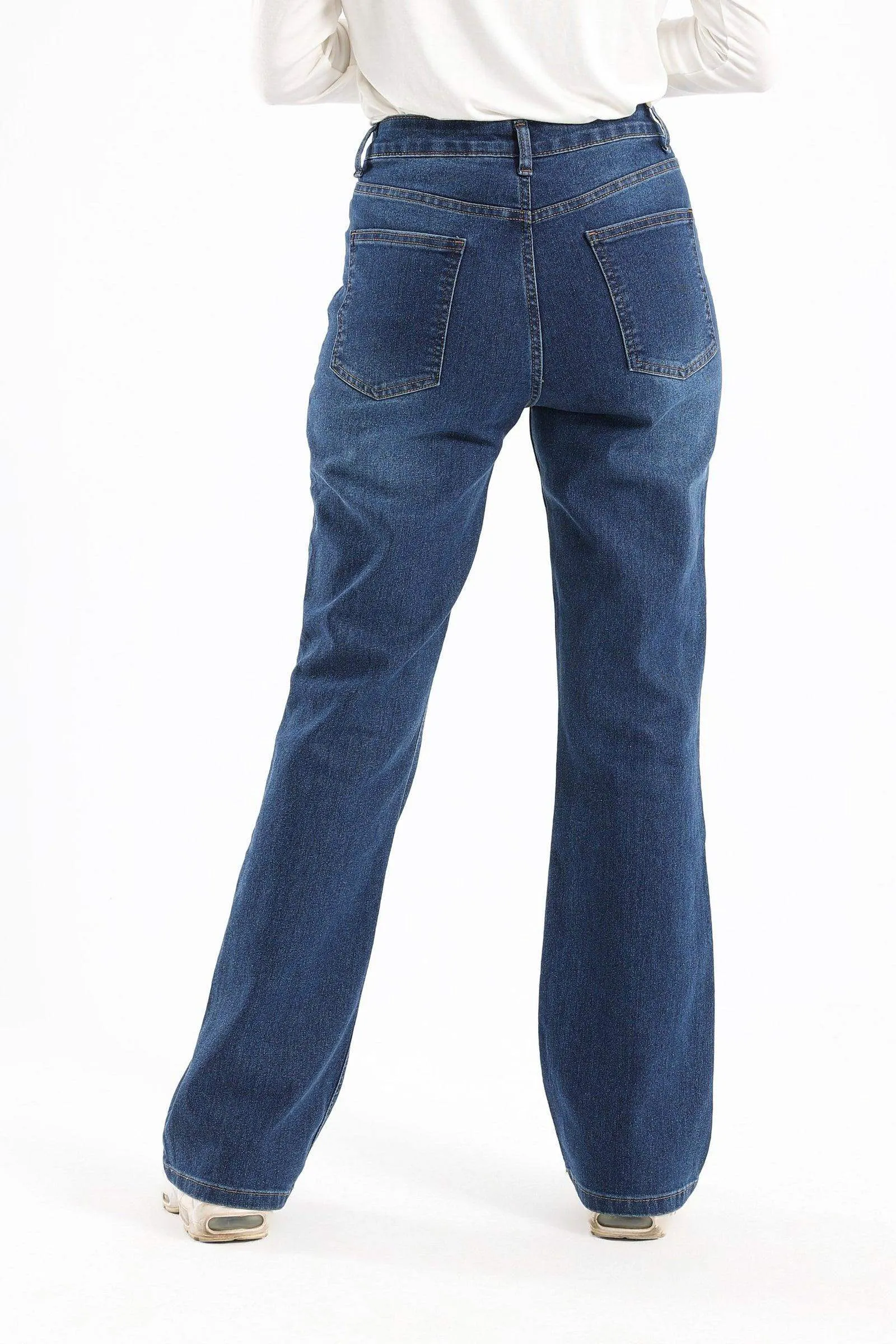5 Pockets Flared Denim Pants