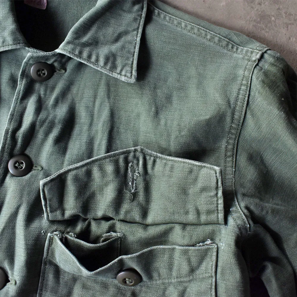 60’s U.S.ARMY シャツ袖 4th ユーティリティシャツ 240331
