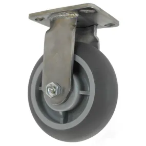 6" x 2" Thermo-Pro Wheel Rigid Caster Stainless Steel - 500 lbs. Capacity