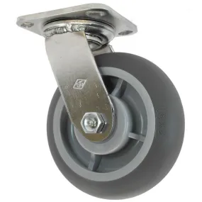 6" x 2" Thermo-Pro Wheel Swivel Caster Stainless Steel - 500 lbs. capacity
