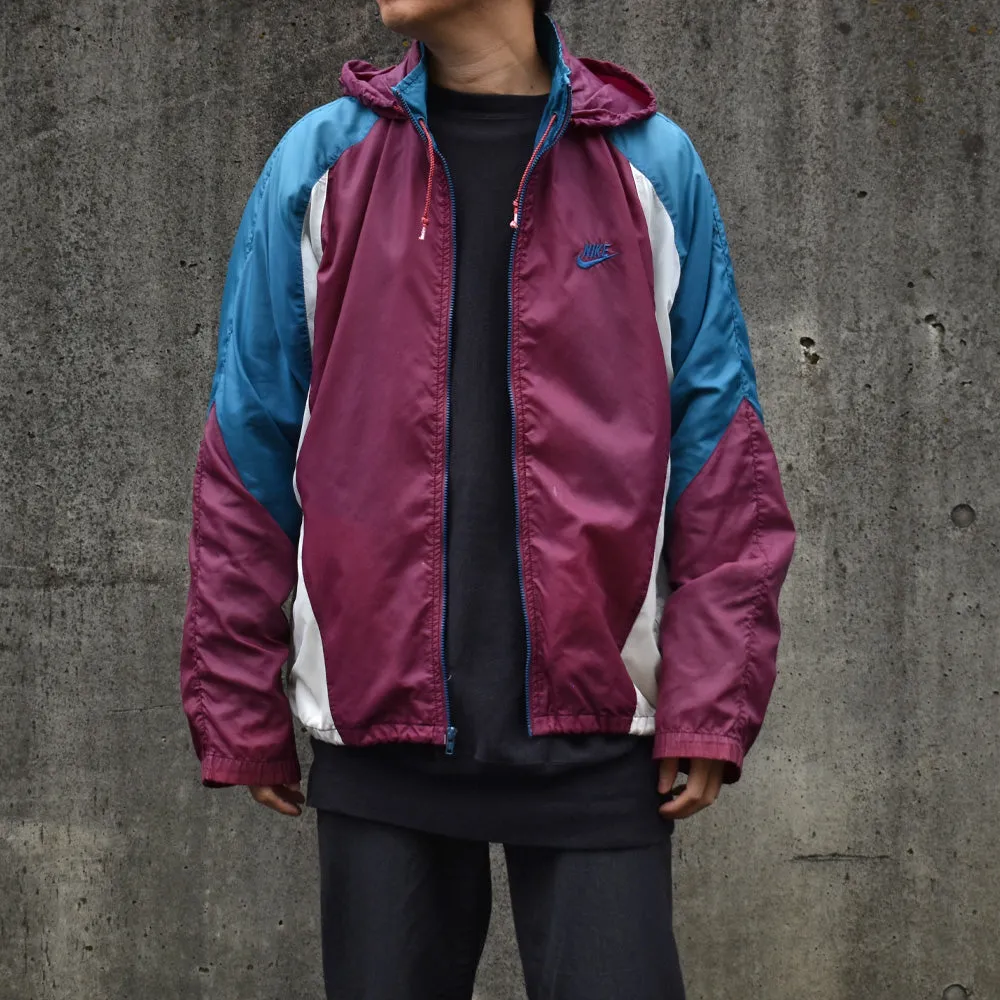 80’s NIKE 銀タグ フード付き ナイロン トラックジャケット 221013