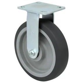8" x 2" Thermo-Pro Wheel Rigid Caster (Flat Tread) - 600 lbs. Capacity