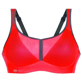 Air Control Padded Cup Coral Anthracite Sports Bra Non-Wired - Anita Active