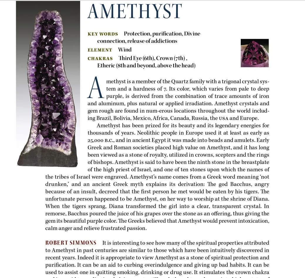 Amethyst Light Language Penetrator Quartz Pendant Record Keeper™ 14k