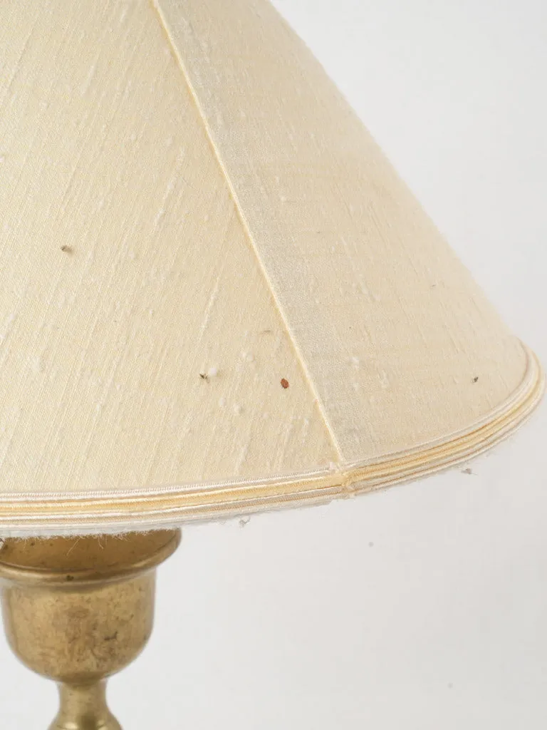 Antique French brass table lamp
