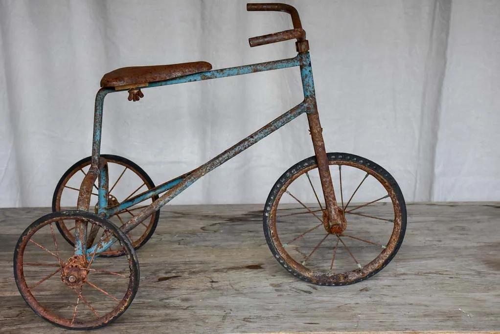 Antique French children's tricycle