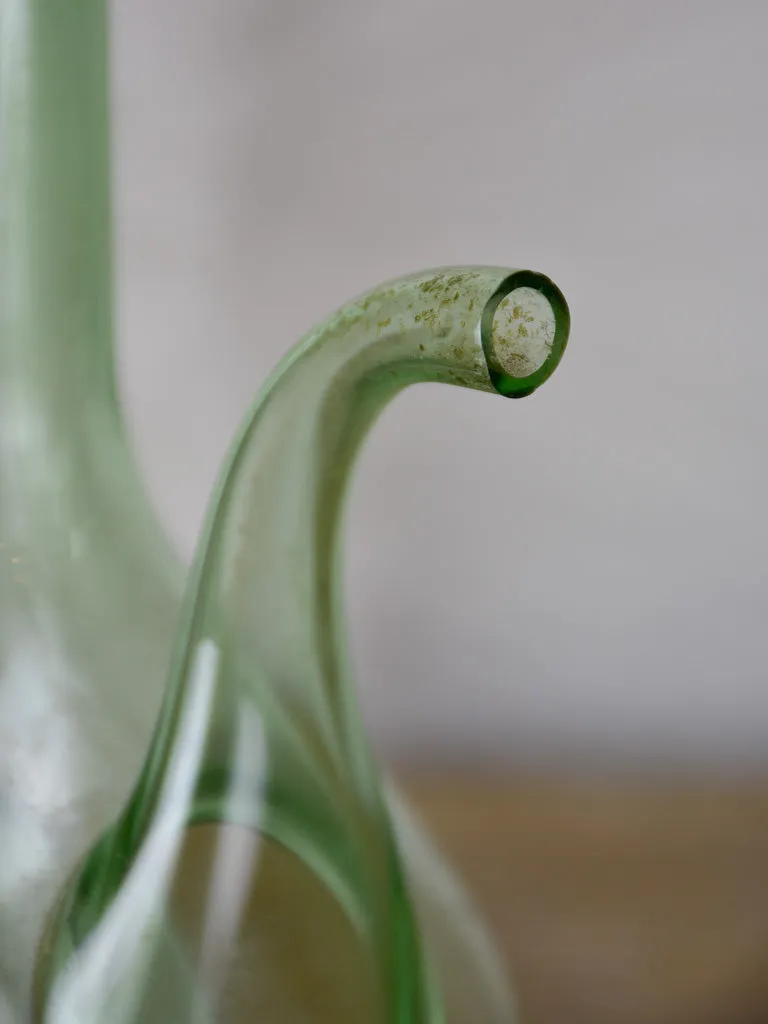 Antique French glass pouring bottle