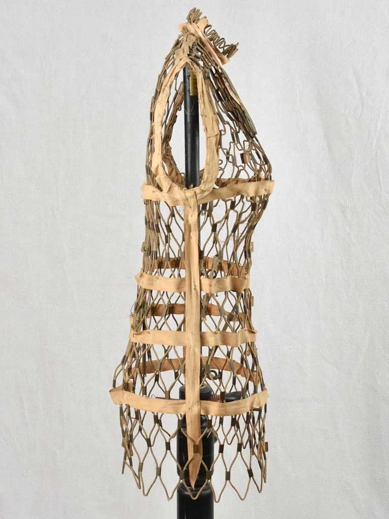 Antique French netted mannequin 57"