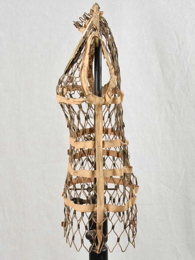 Antique French netted mannequin 57"