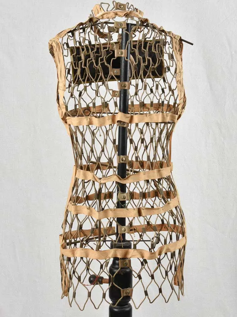 Antique French netted mannequin 57"