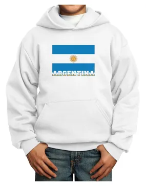 Argentina Flag Youth Hoodie Pullover Sweatshirt