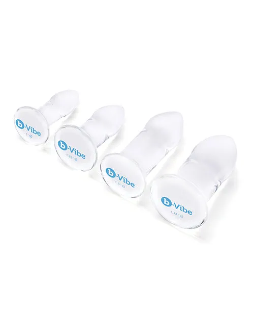 B-vibe Glass Anal Dilator 4 Pc Training Set