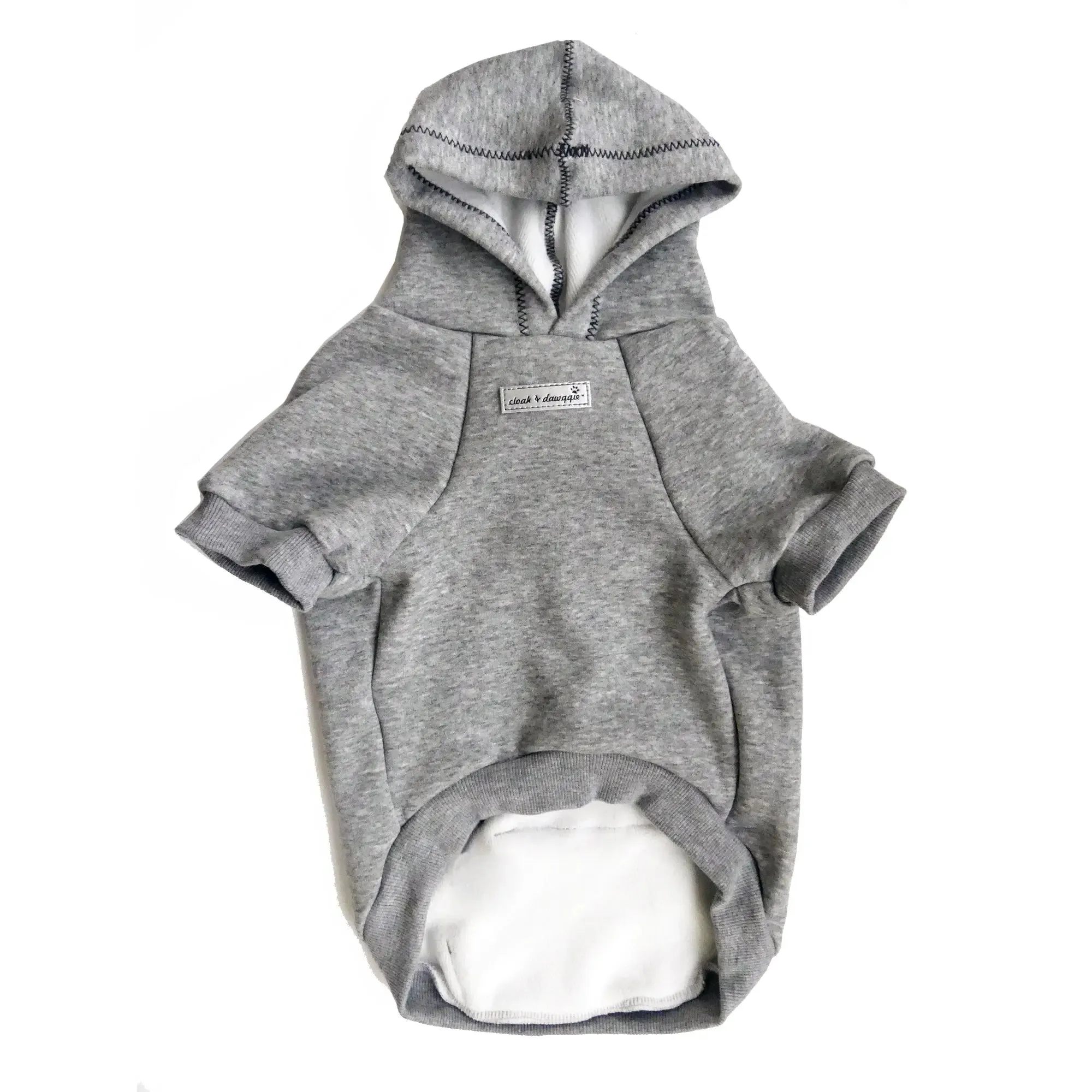 BFF Grey Fleece Dog Hoodie Sweatshirt XXS to 100  LBS  ****FINAL SALE ****