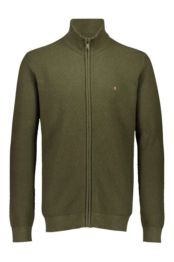 Bison Structured - Cardigan m. lynlås