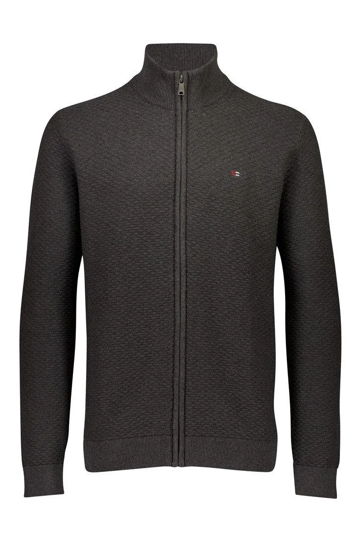 Bison Structured - Cardigan m. lynlås