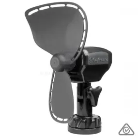CAFRAMO FAN 2 SPEED ULTIMATE with LIGHTER PLUG - BLACK