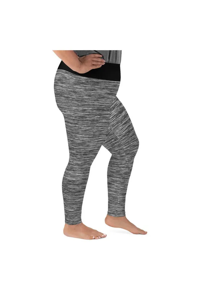 Charcoal Gray Streamline Plus Size Leggings
