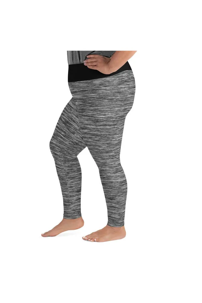 Charcoal Gray Streamline Plus Size Leggings