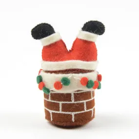 Chimney Santa Ornament