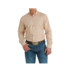 Cinch Men's Modern Fit Button Down Western Gold Shirt