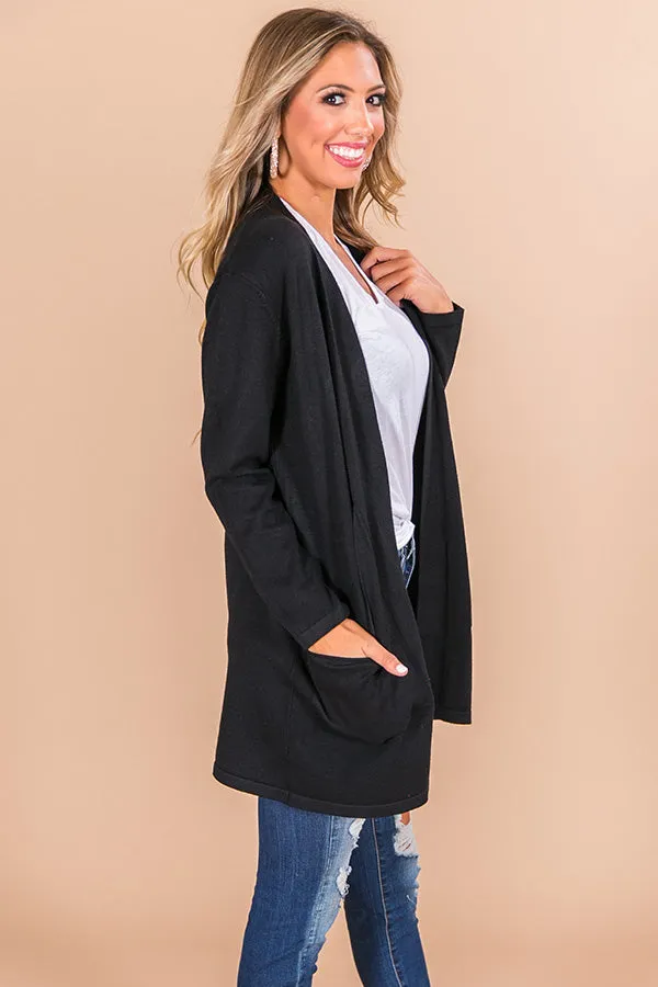Colorado Crushing Cardigan In Black