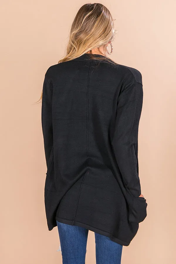 Colorado Crushing Cardigan In Black