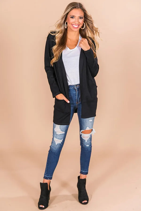 Colorado Crushing Cardigan In Black
