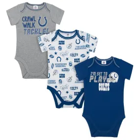 Colts Baby 3-Pack Short Sleeve Bodysuit