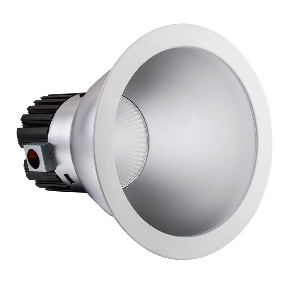 Commercial Baffle Down Light 8in WATTAGE SWITCHABLE (18W/27W/40W) 3CCT SWITCHABLE (3000K/3500K/4000K) Dimmable