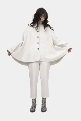 Cotton Flare Button Coat