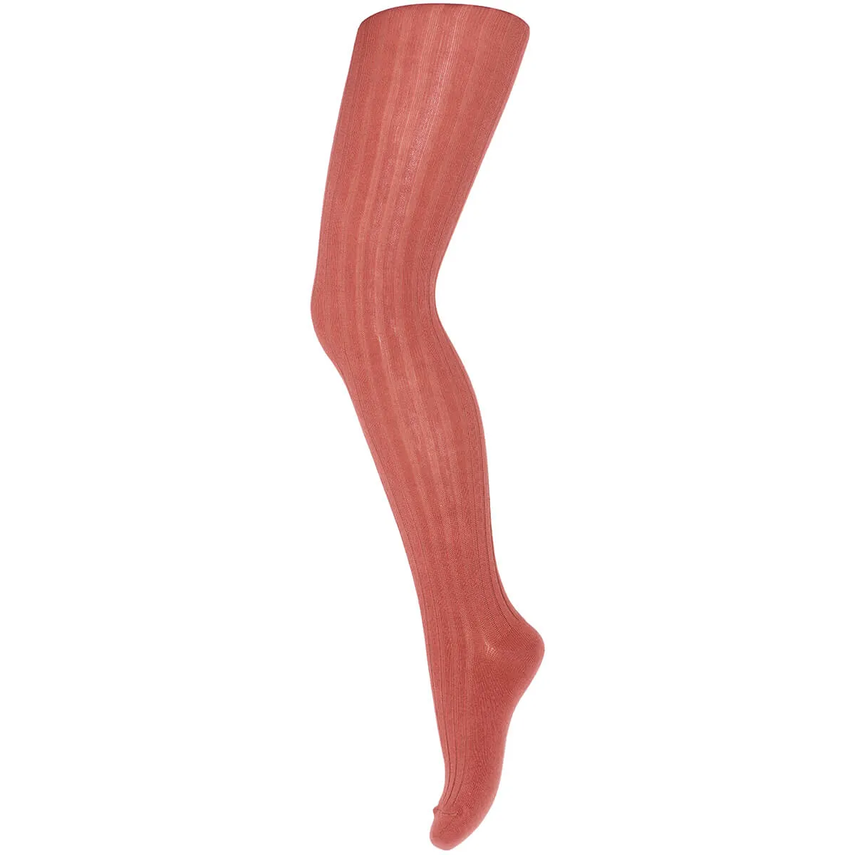 Cotton Rib Tights in Canyon Rose by MP Denmark