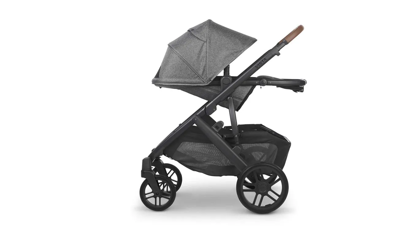 CRUZ 2 Stroller Greyson (charcoal melange/carbon/saddle leather
