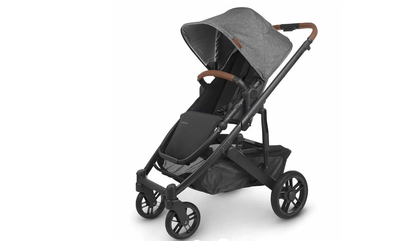 CRUZ 2 Stroller Greyson (charcoal melange/carbon/saddle leather