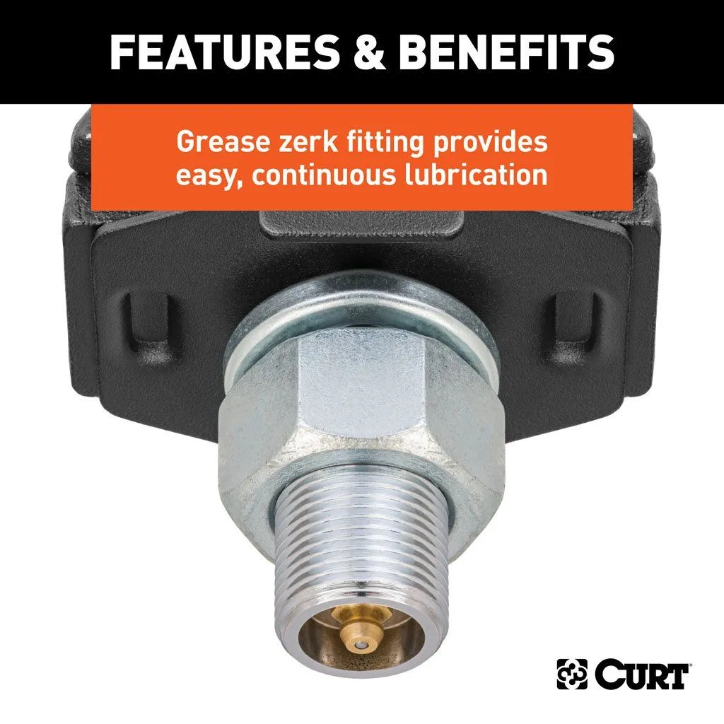 Curt RockerBall Cushion Hitch 7.5K 3" Drop | 2" Shank | 2" Ball