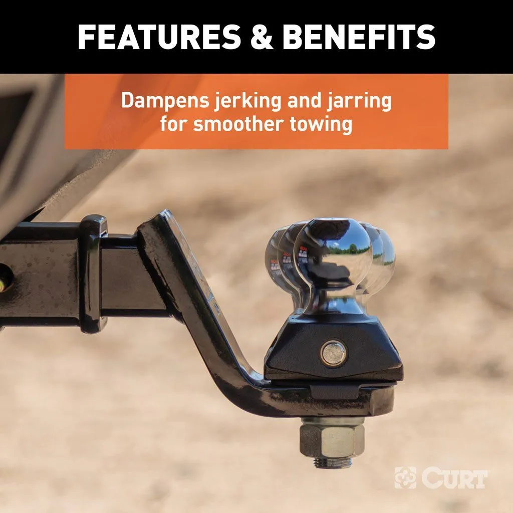 Curt RockerBall Cushion Hitch 7.5K 3" Drop | 2" Shank | 2" Ball