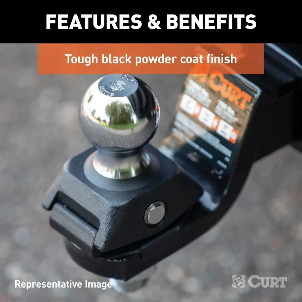 Curt RockerBall Cushion Hitch 7.5K 5" Drop | 2" Shank | 2" Ball