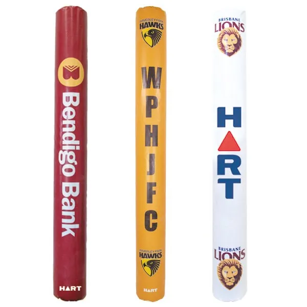 Custom Printed - HART 2.5m AFL Post Pads - 100mm Cut-Out