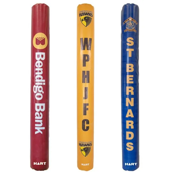 Custom Printed - HART 2.5m AFL Post Pads - 120mm Cut-Out