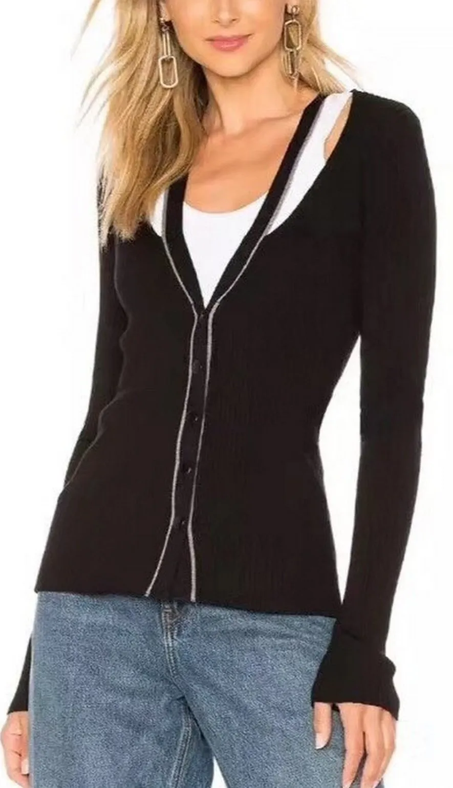 Cut-Out Halter Cardigan