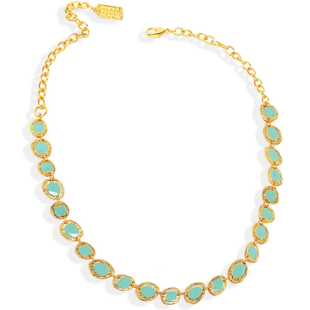 Etched Coin Layer Necklace