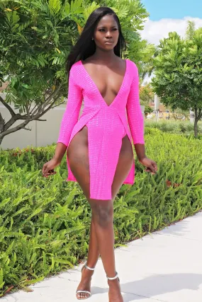 Express Mini Dress- Pink
