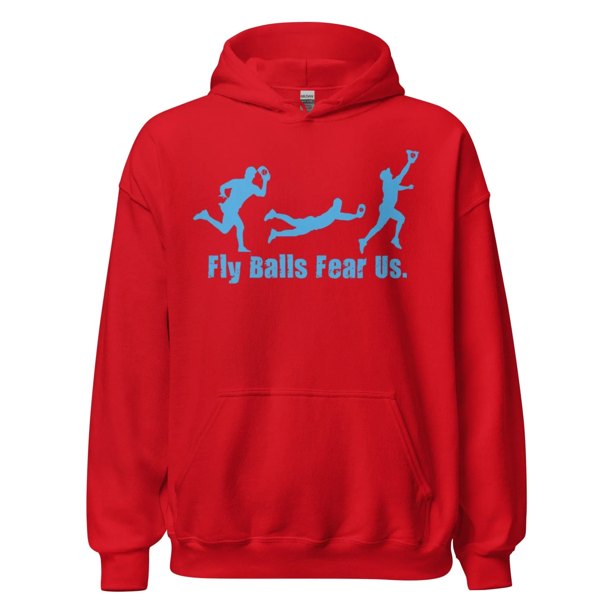 Fly Balls Fear Us Teal - Adult Hoodie