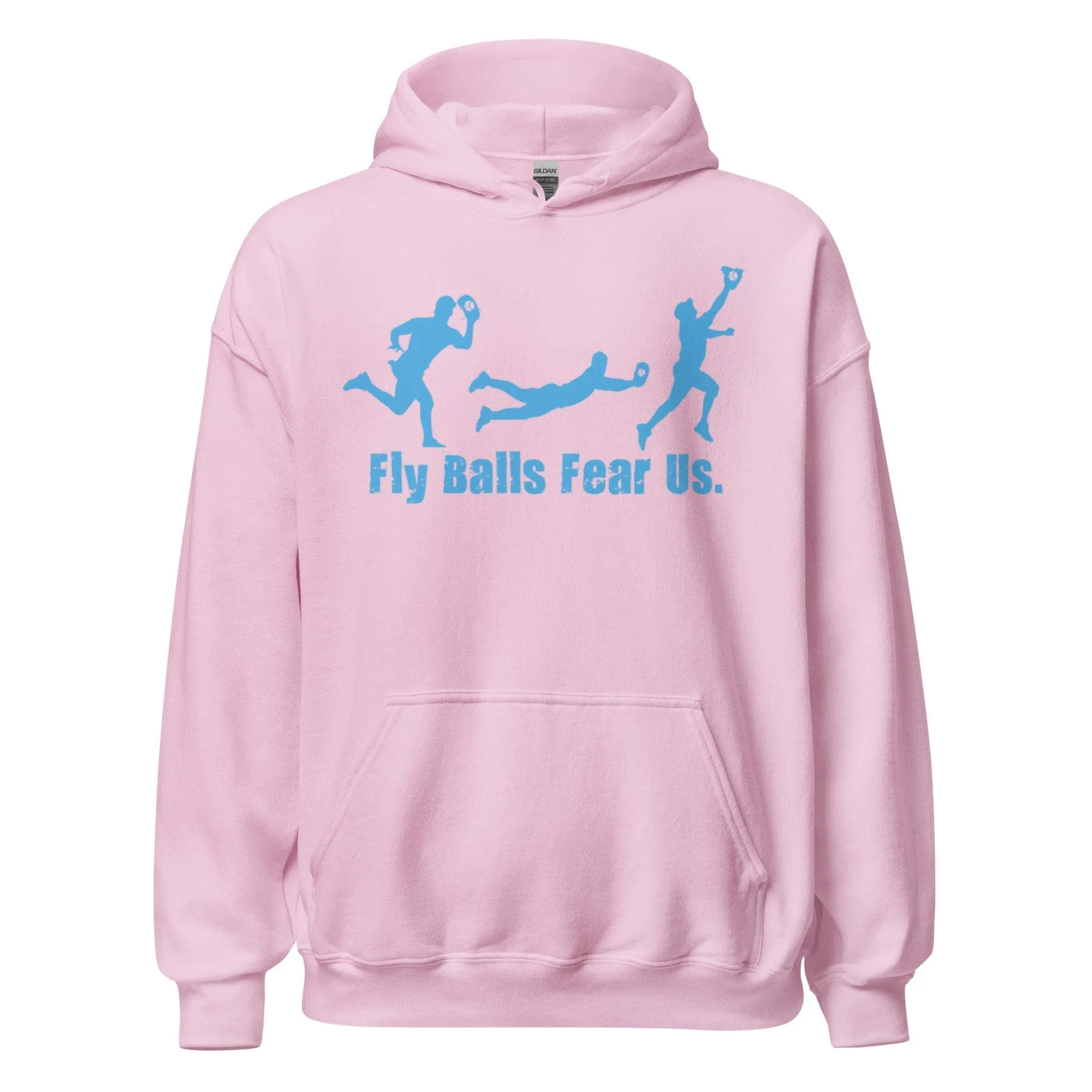 Fly Balls Fear Us Teal - Adult Hoodie