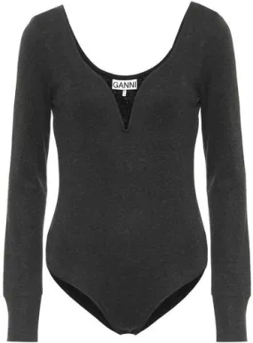 Ganni Jersey-Knit Bodysuit