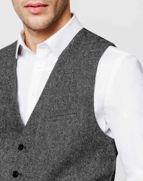 Gilet tweed anthracite